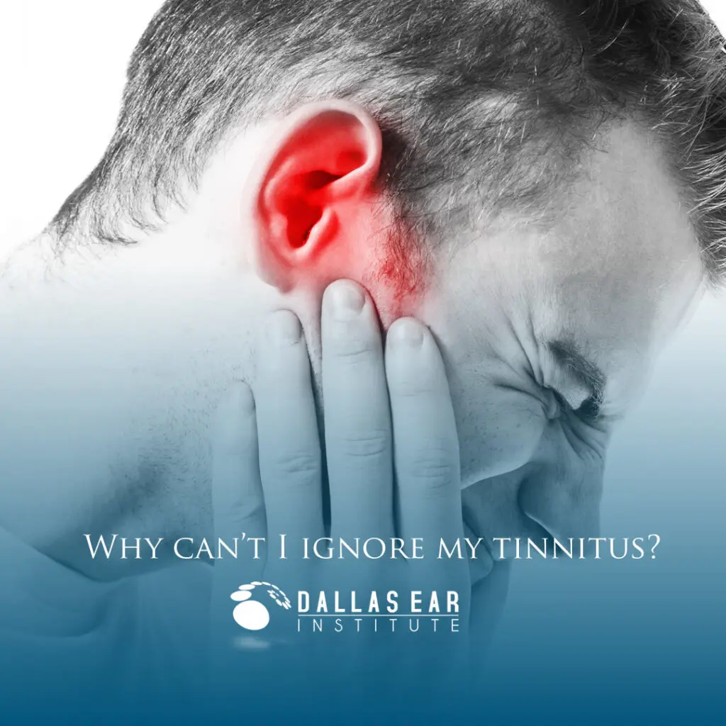 Why can't I ignore my Tinnitus man with ear pain