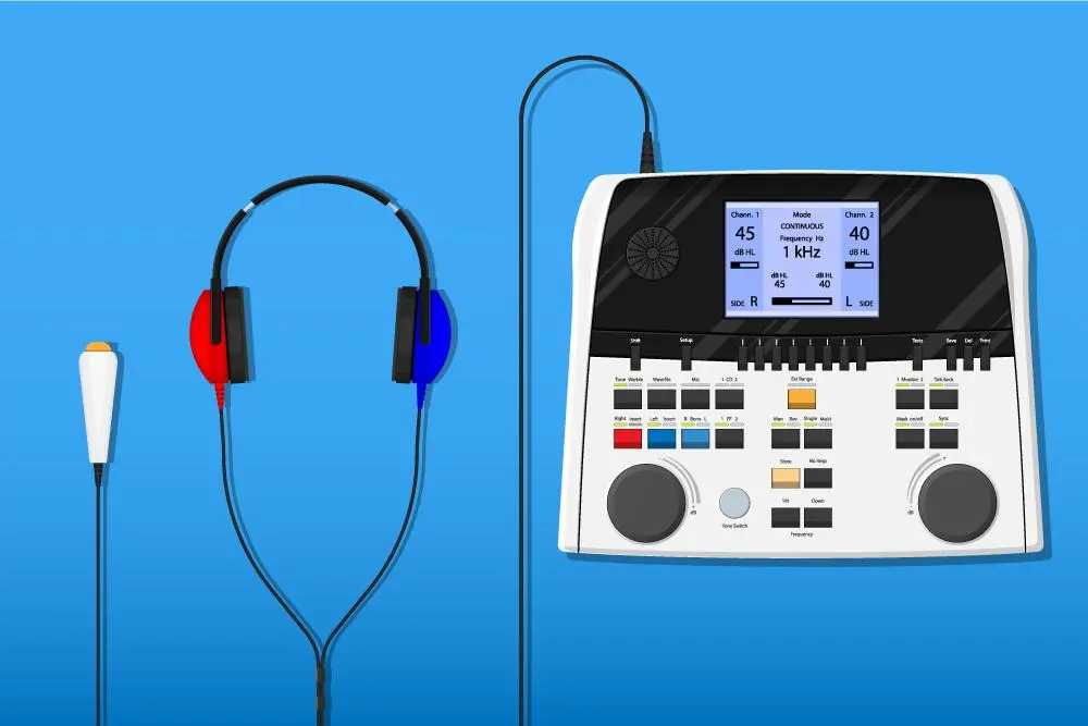 Audiologist hearing test instruments